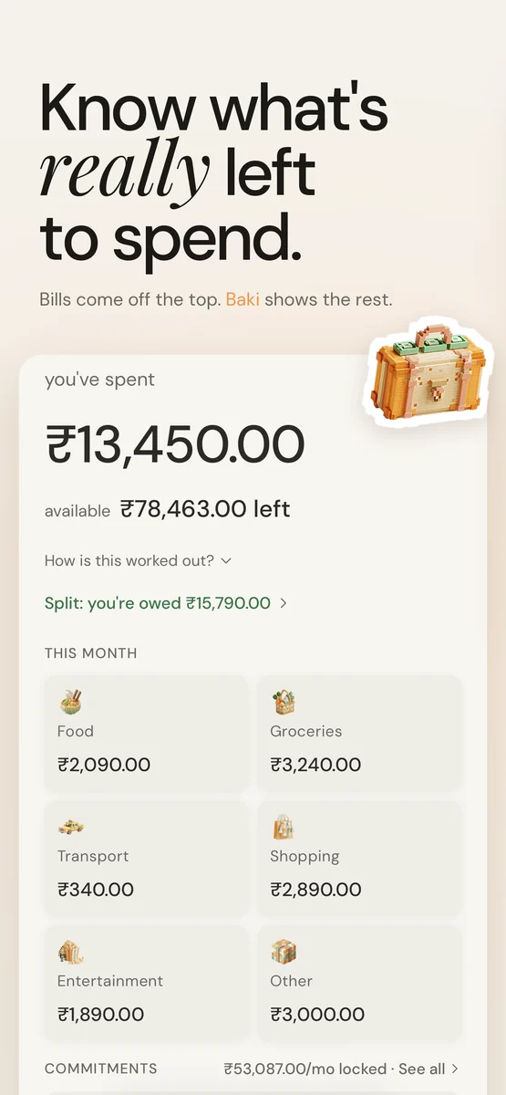 Know what's really left to spend